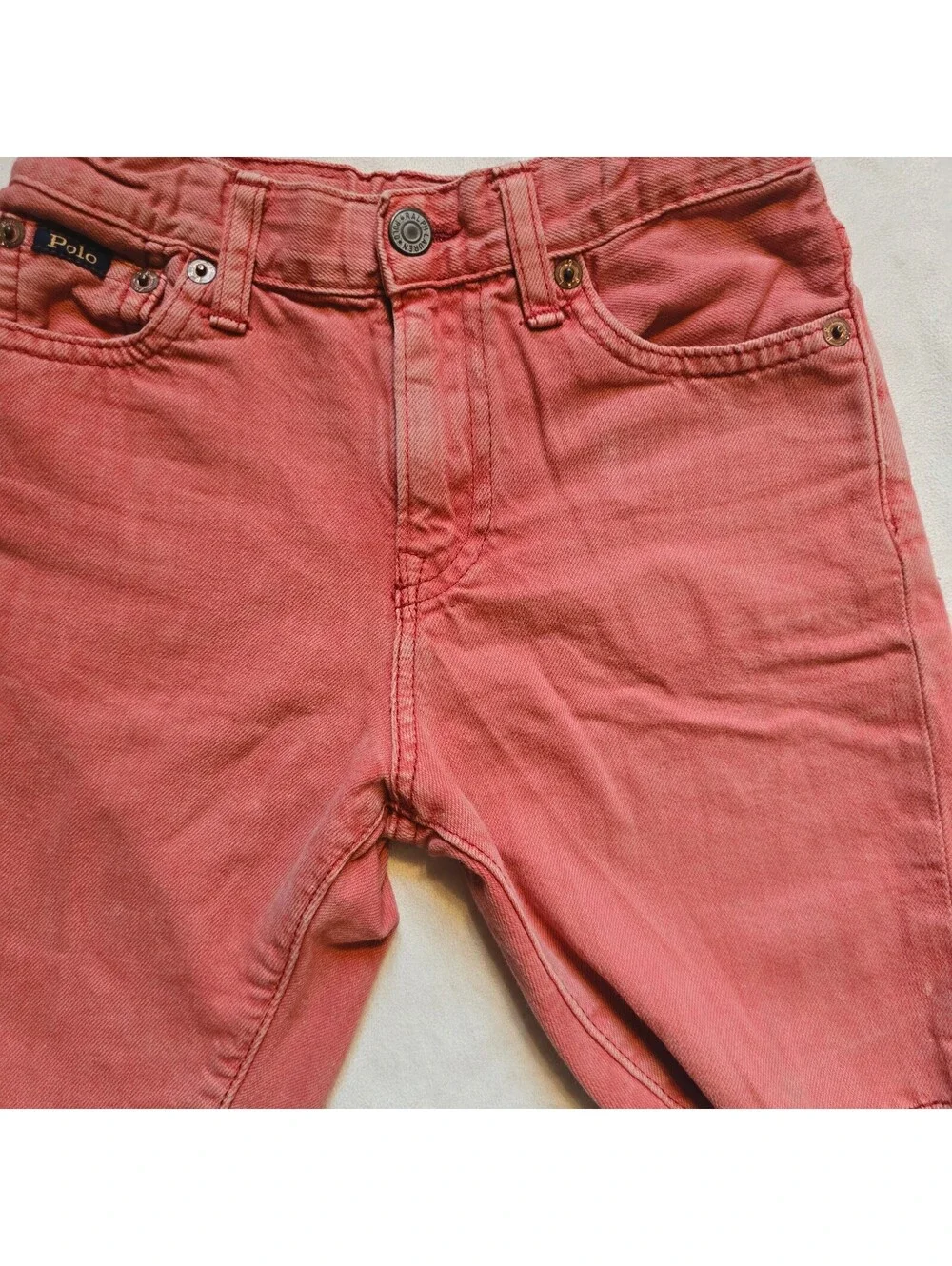 Polo Ralph Lauren Boys' Red Denim Shorts Size 6